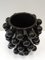 Schwarze Keramik Vase mit Kugel Design 5