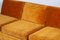Vintage Sofa in Curry-Yellow Velour, 1950s 6