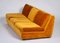 Vintage Sofa in Curry-Yellow Velour, 1950s 5