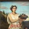 Portrait of Woman, 1800s, Öl auf Leinwand, gerahmt 10