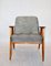 Vintage Black & White 366 Easy Chair attributed to Józef Chierowski, 1970s 10