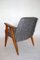 Vintage Black & White 366 Easy Chair attributed to Józef Chierowski, 1970s, Image 5