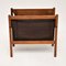 1960s Danish Leather Magazine Rack 2