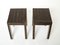 Romeo Palm Wood and Brass End Tables, Paris, 1970s, Set of 2, Image 4