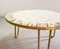 Berthold Muller Style Mosaic Coffee Table on Brass Base with Greytones Marble Top, 1960s 9
