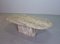 Oval Coffee Table in Marble with Faceted Top 3