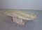 Oval Coffee Table in Marble with Faceted Top, Image 3