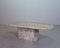 Ovaler Couchtisch aus Marmor mit facettierter Tischplatte 4