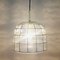Mid-Century Iron Structured Glass Ceiling Lamp from Limburg, Germany, 1960s, Image 5