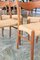 GS 60 Chairs in Teak & Rope by Arne Wahl Iversen, 1960s, Set of 4 13