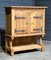 French Bleached Oak Gothic Cupboard, 1920s 14