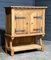 French Bleached Oak Gothic Cupboard, 1920s, Image 14