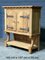 French Bleached Oak Gothic Cupboard, 1920s 13