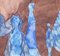 Heinz Trökes, Four Blue Figures, 1973, Signed Watercolor 5