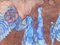 Heinz Trökes, Four Blue Figures, 1973, Signed Watercolor 3