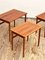 Tavolini a incastro Mid-Century in teak, Danimarca, set di 3, Immagine 7