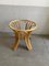 Mid-Century Modern Italian Table in Bamboo with Smoked Glass Top, 1970s, Image 8