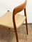Mid-Century Danish Model 75 Chairs in Teak by Niels O. Møller for Jl Mollers Furniture Factory, 1950, Set of 4, Image 8