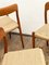 Mid-Century Danish Model 75 Chairs in Teak by Niels O. Møller for Jl Mollers Furniture Factory, 1950, Set of 4, Image 7