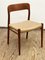 Mid-Century Danish Model 75 Chairs in Teak by Niels O. Møller for Jl Mollers Furniture Factory, 1950, Set of 6 7