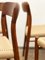 Mid-Century Danish Model 75 Chairs in Teak by Niels O. Møller for Jl Mollers Furniture Factory, 1950, Set of 6 10