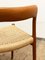 Mid-Century Danish Model 75 Chairs in Teak by Niels O. Møller for Jl Mollers Furniture Factory, 1950, Set of 2 10