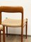 Mid-Century Danish Model 75 Chairs in Teak by Niels O. Møller for Jl Mollers Furniture Factory, 1950, Set of 2, Image 13