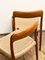Mid-Century Danish Model 75 Chairs in Teak by Niels O. Møller for Jl Mollers Furniture Factory, 1950, Set of 2 10