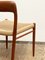 Sedia nr. 75 Mid-Century di Niels O. Møller per JL Mollers Furniture Factory, Danimarca, anni '50, Immagine 10