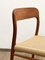 Mid-Century Danish Model 75 Chair by Niels O. Møller for J. L. Mollers Furniture Factory, 1950s 12