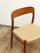 Mid-Century Danish Model 75 Chair by Niels O. Møller for J. L. Mollers Furniture Factory, 1950s 13