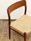 Mid-Century Danish Model 75 Chair by Niels O. Møller for J. L. Mollers Furniture Factory, 1950s, Image 14