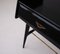 Italian Bedside Tables in Black Lacquered Wood, 1950s, Set of 2 2