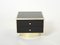 Black Lacquered Brass Nightstand by Michel Pigneres, 1970s, Set of 2, Image 3