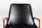 Sedia in pelle nera di Ib Kofod-Larsen per OPE Möbler, Immagine 10
