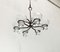 Mid-Century Danish Metal and Glass Candleholder Pendant, 1960s 1