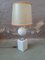 White Ceramic Table Lamp from Barbier, 1970s, Image 1