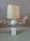 White Ceramic Table Lamp from Barbier, 1970s 5