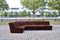 Juego de sofá modular vintage de terciopelo marrón, años 70. Juego de 6, Imagen 32