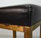 Black Leather Square Bar Stools, 1960s, Set of 2, Image 7