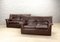 Brown Leather Model Lauriana Sofas by Tobia & Afra Scarpa, 1970s, Set of 2 5