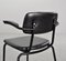 Niederländische Esszimmerstühle aus schwarzem Kunstleder mit schwarzem Stahlgestell von Ahrend De Cirkel, Niederlande, 1960er, 8er Set 8