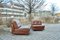 Oxred Leather Modul Modular Sofas from Hans Hopfer, 1970s, Set of 2 2