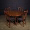 Italienischer Mid-Century Tisch und Stühle, 1950, 5er Set 4