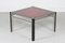 Modern Danish Red Glass Square Table, 1970s, Image 1
