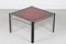 Modern Danish Red Glass Square Table, 1970s 2