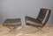 Barcelona Armchair and Ottoman attributed to Mies Van Der Rohe, 1970s, Set of 2, Image 1