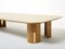 Large Maple & Brass Coffee Table by Giovanni Offredi for Saporiti, 1980s 12