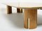 Large Maple & Brass Coffee Table by Giovanni Offredi for Saporiti, 1980s 11