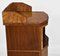 Art Deco Burr Walnut Canted Bedside Table, 1930s 4